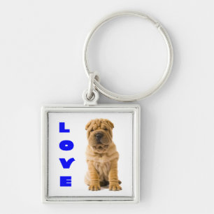 Llavero Llave Amor Cachorro Perro Shar Pei Chino