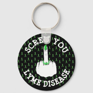 Llavero Llave C dedo medio Enfermedad de Lyme