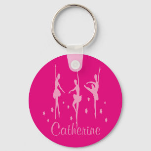 Llavero Llave Cadenita Bailarinas de Ballet Rosa Regalo de