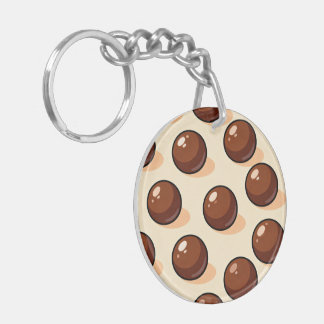 Llavero Llave Cadenita con Bola de Chocolate