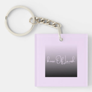 Llavero Llave Casa De Lavish Floral Ombre Lila Noir