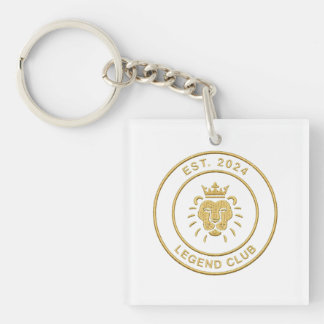 Llavero Llave Club Leyenda Corona de León - Emblema de Oro