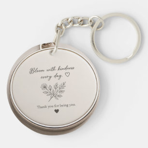 Llavero Llave Colgante Floral Bloom Con Amabilidad