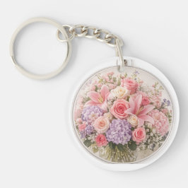 Llavero Llave Colgante Floral Bloom Con Amabilidad