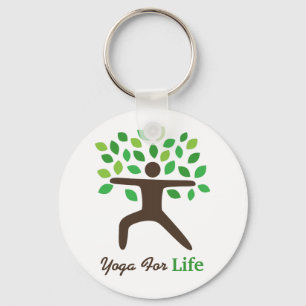 Llavero Llave Colgante Yogi Árbol Postura Guerrera Yoga Pa