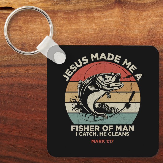 Llavero Llave cristiana personalizada de Pescadores de Hom (Anverso)