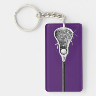 Llavero Llave de cadena de deportes de Lacrosse