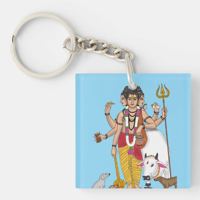 Llavero Llave de Dattatreya (Frente)