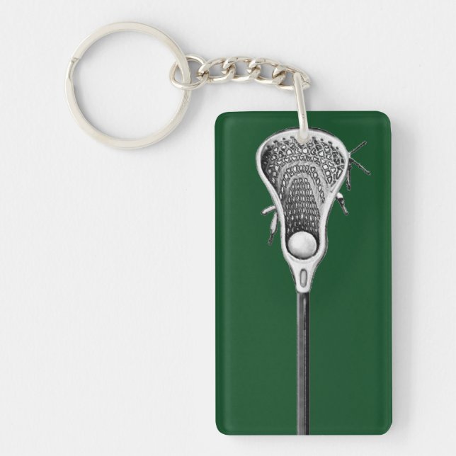 Llavero Llave de deportes de Lacrosse (Frente)