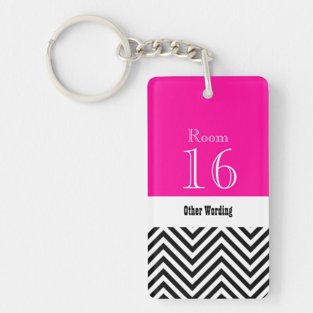 Llavero Llave de habitación del hotel (doble cara) (Frente)