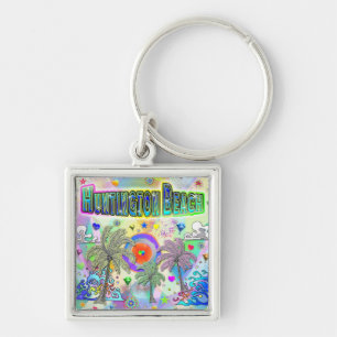 Llavero Llave de Huntington Beach Deep Dream