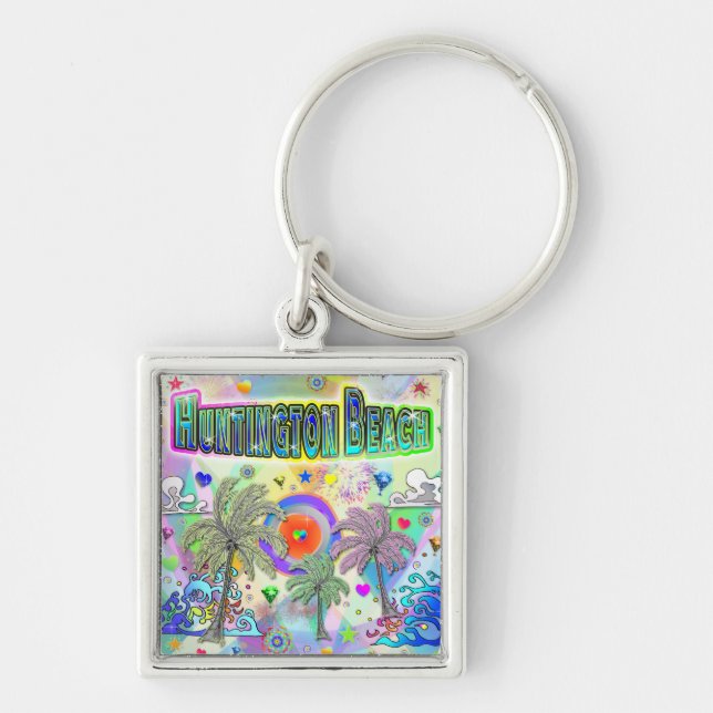 Llavero Llave de Huntington Beach Deep Dream (Frente)