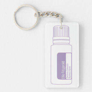 Llavero Llave de la botella de aceite esencial de lavanda