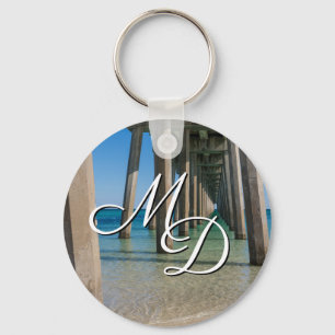 Llavero Llave de la Cadena del Muelle de la Playa de Pensa