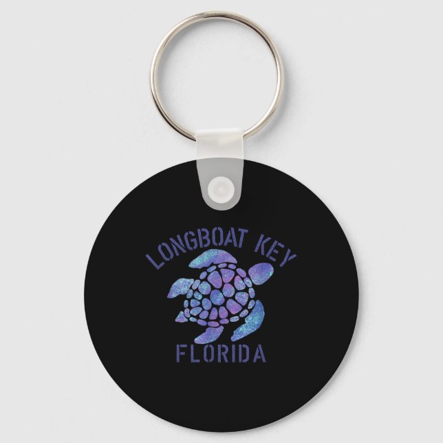 Llavero Llave de Longboat, Diseño de Playa Fl _ Regalo de  (Anverso)