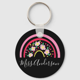 Llavero Llave de regalo personalizada para maestro con arc