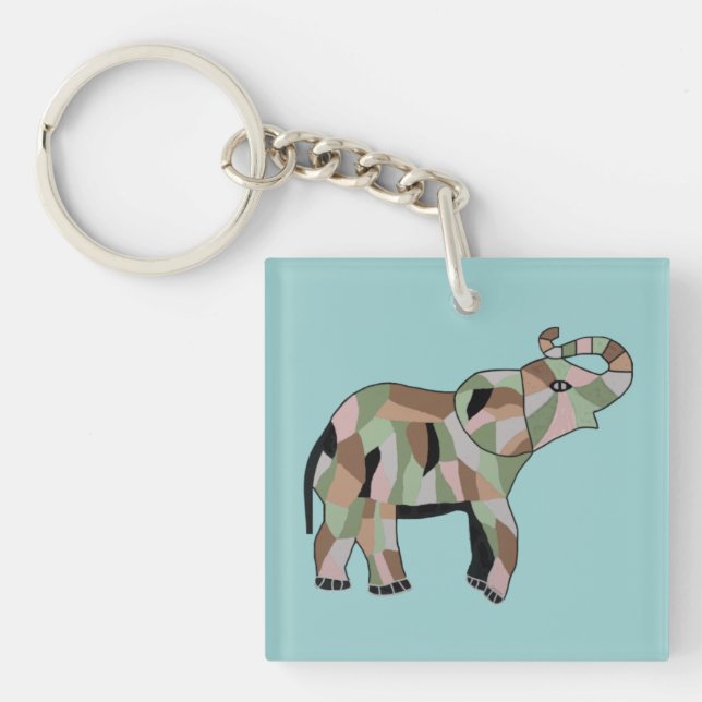 Llavero Llave del elefante afortunado (Frente)