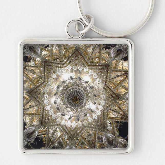 Llavero Llave en forma de estrella 'de cristal' (Frente)