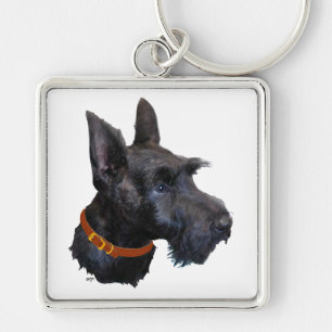 Llavero Llave Feliz Terrier Escocés