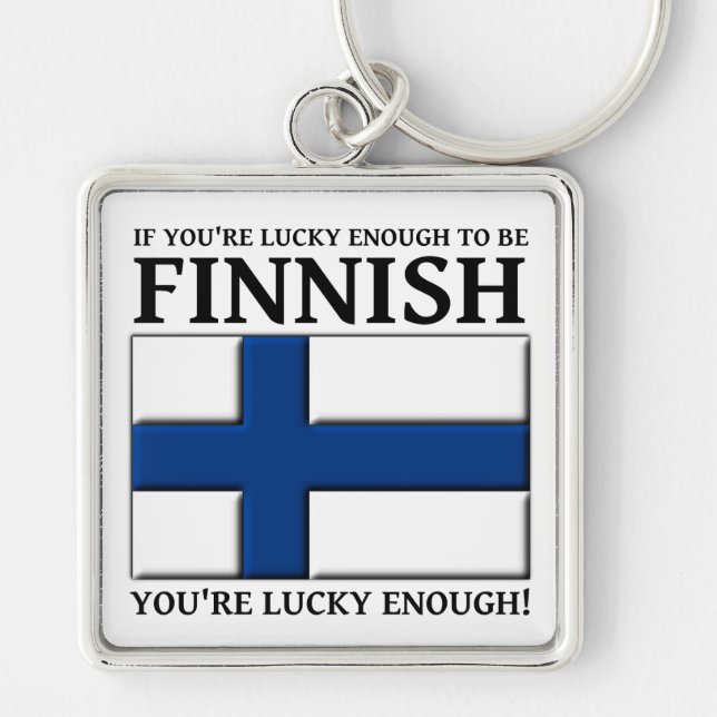 Llavero Llave Fortuna De Ser Finlandés (Frente)