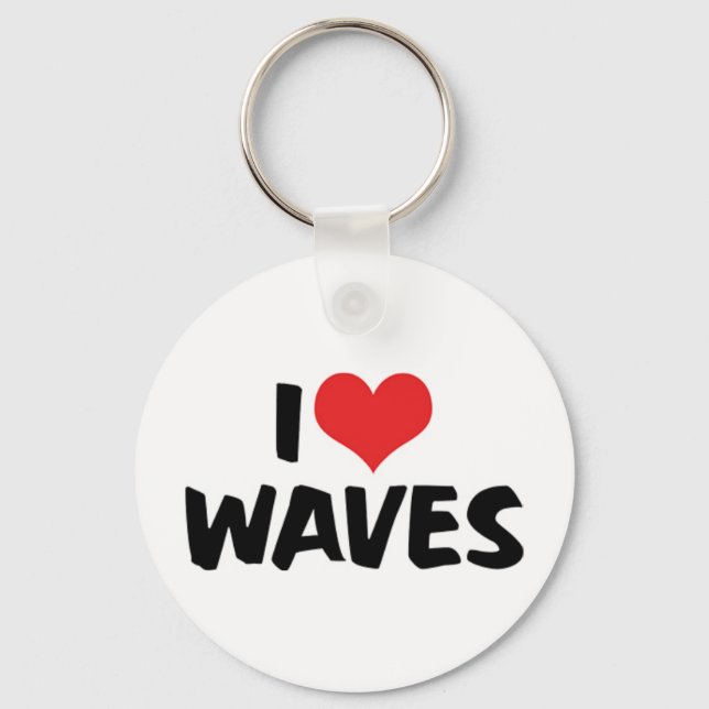 Llavero Llave I Love Waves (Anverso)