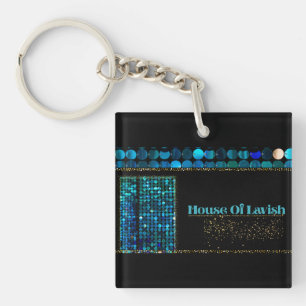 Llavero Llave inglesa Mosaico Teal Luxe de la Casa de Glam