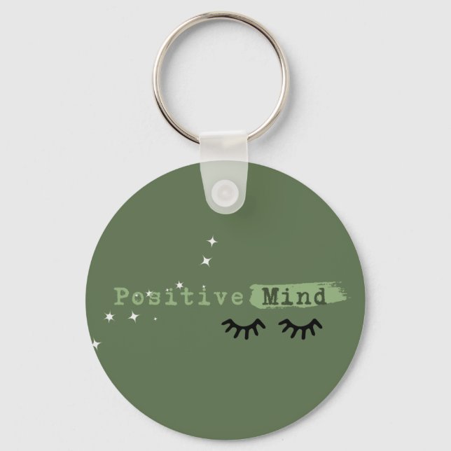 Llavero Llave inglesa verde - Mente positiva (Anverso)