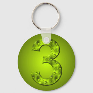 Llavero Llave Mágica de la Naturaleza Lucky Three Verde