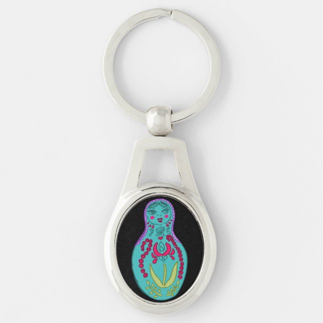 Llavero Llave Matryoshka Muñeca Cadenita (Anverso)