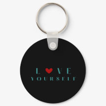 Llave moderna negra con cita inspiradora de amor p