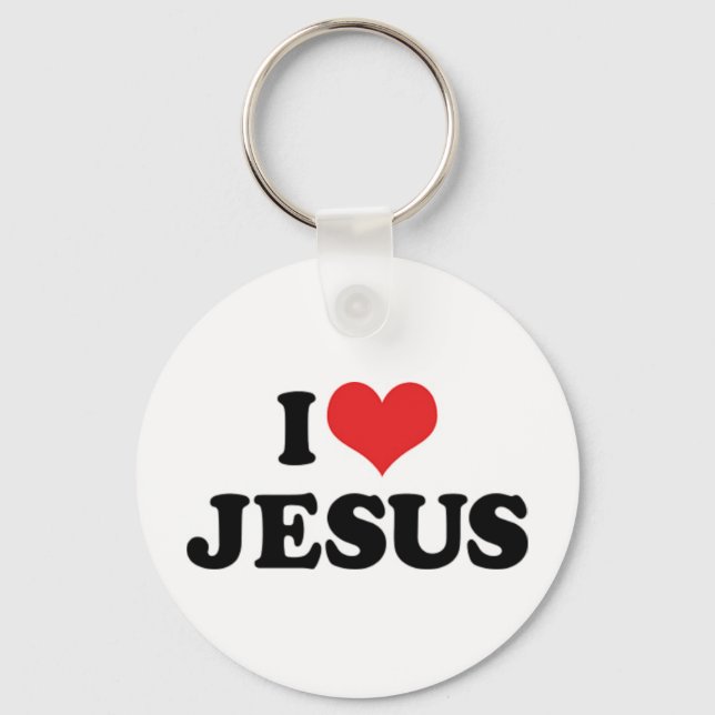 Llavero Llave para Cadenas Amo a Jesús (Anverso)