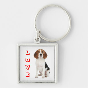 Llavero Llave personalizada con cachorro de Beagle amoroso