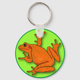 Llavero Llave redonda de rana Naranja