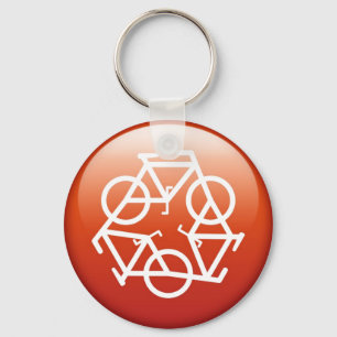 Llavero Llave Roja de Reciclaje por Petr Kratochvil