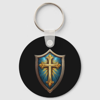 Llavero Llaveero Cristiana Escudo de Fe
