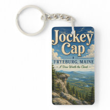 Llaveero de Acrílico Rectangular Jockey Cap Fryebu