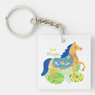Llavero Llaveero de la Colección caballo azul.