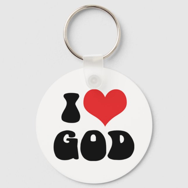 Llavero Llaveiro Amo a Dios (Anverso)