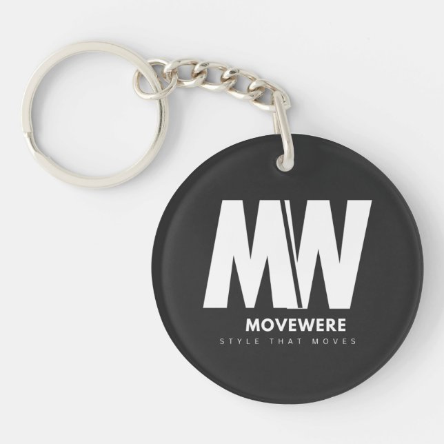 Llavero Llaveiro con Logo de Empresa Moderna (Frente)