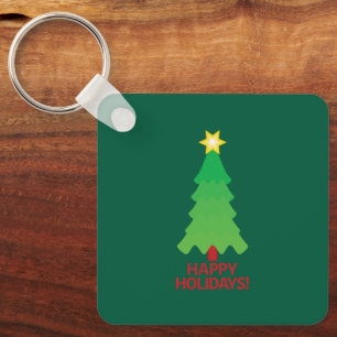 Llavero Llaveiro de árbol de Navidad con estrella brillant
