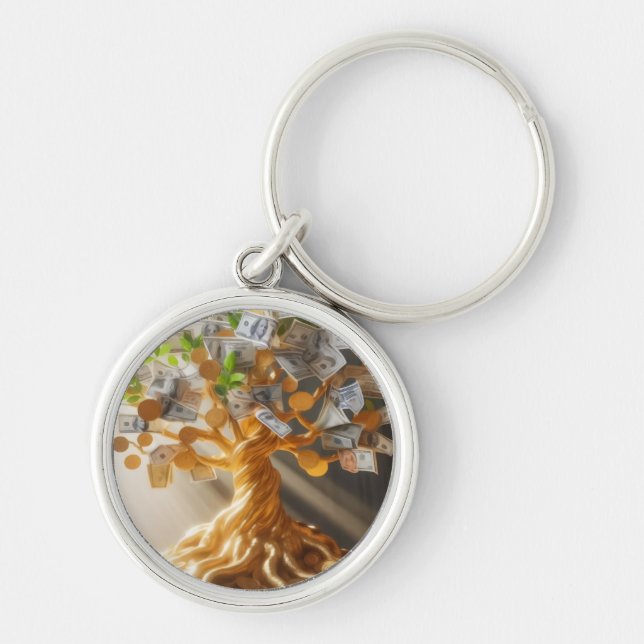 Llavero Llaveiro de árbol del dinero (Frente)