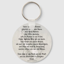 Llaveiro de Botón Oración del Señor (alemán)