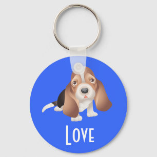 Llavero Llaveiro de cachorro Basset Hound