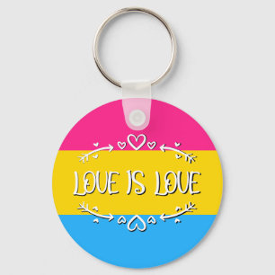 Llavero Llaveiro de la bandera del orgullo pansexual 'El a