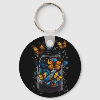 Llavero Llaveiro de mariposa fuera de la botella