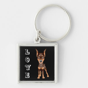 Llavero Llaveiro de perro cachorro Doberman Pinscher