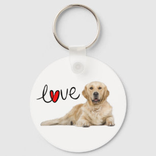 Llavero Llaveiro de Perro Cachorro Golden Retriever Amor