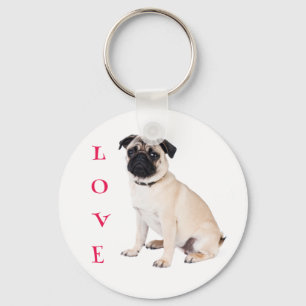 Llavero Llaveiro de perro pug adorable