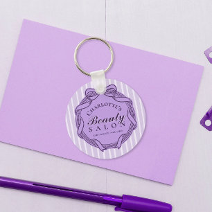 Llavero Llaveiro de Salón de Belleza con Marco de Lazo Orn