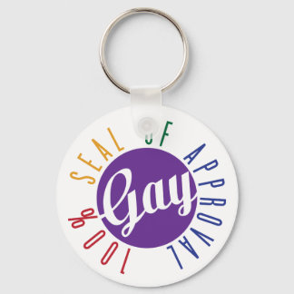 Llavero Llaveiro de Sello de Aprobación Gay